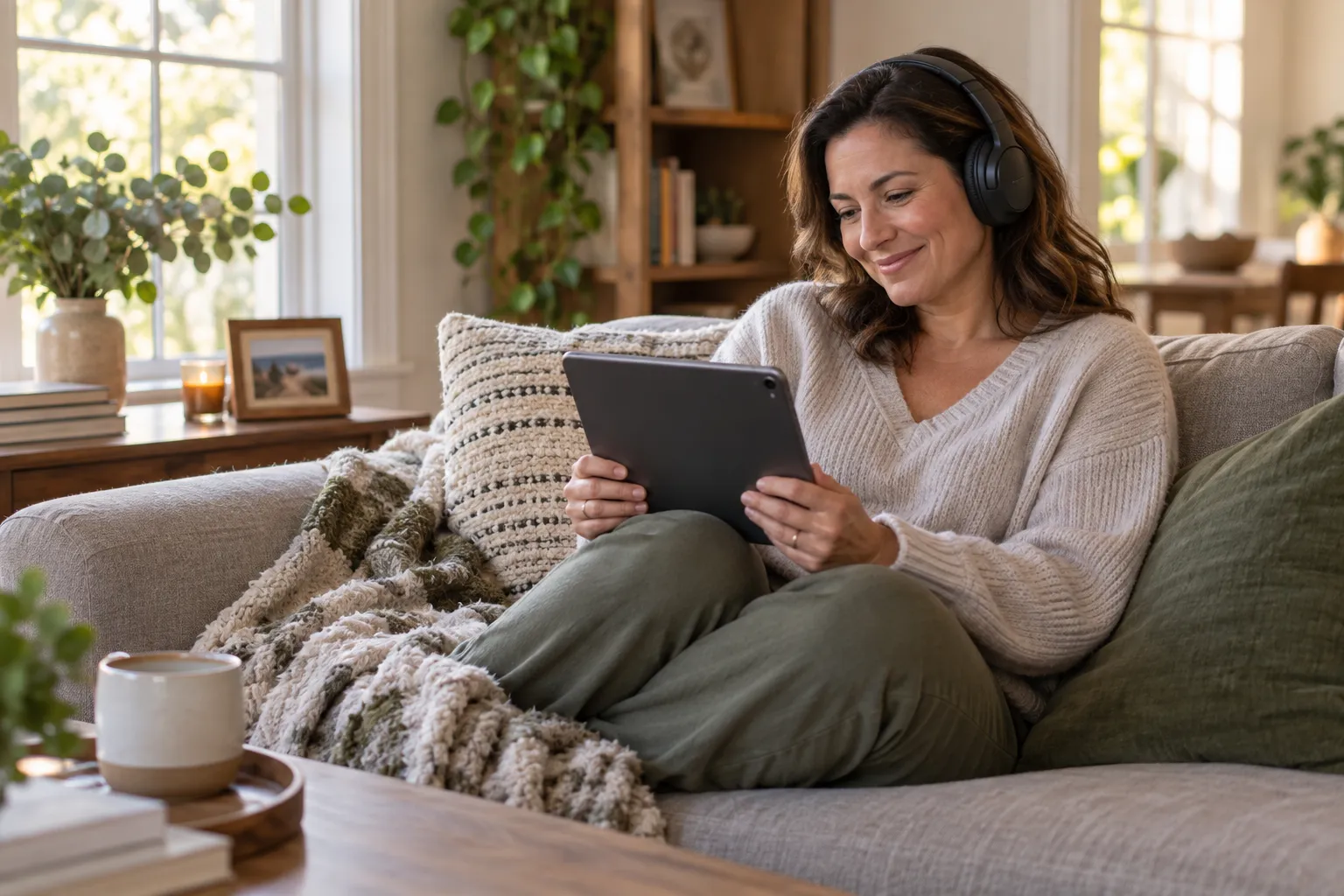 A patient receiving compassionate virtual care