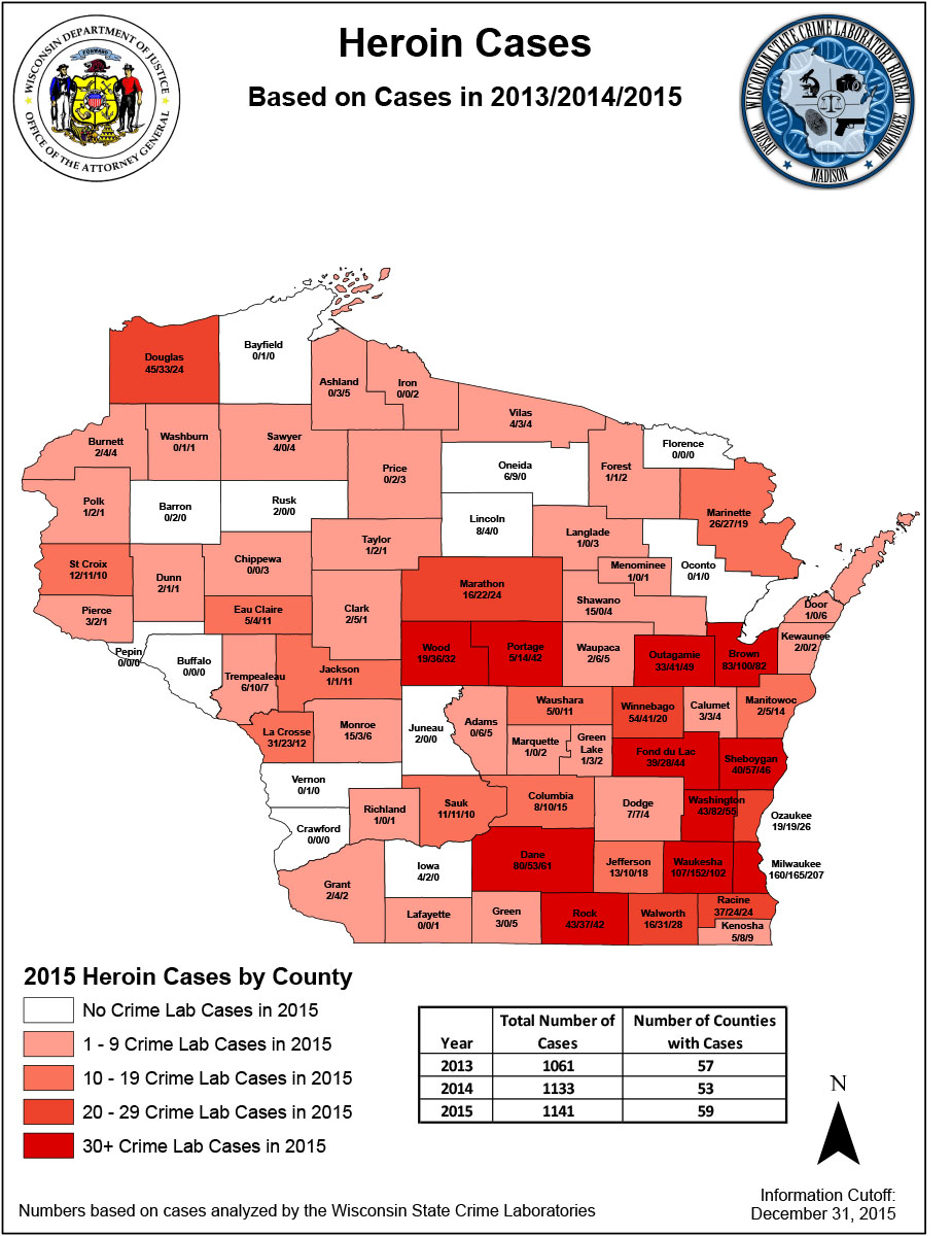 Heroin Overdose Map Wisconsin