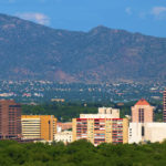 Albuquerque skyline and mountains